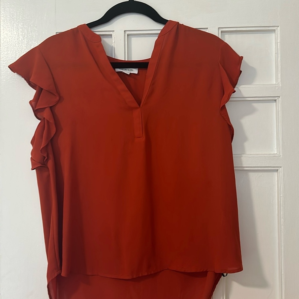 Calvin Klein short sleeve blouse size M